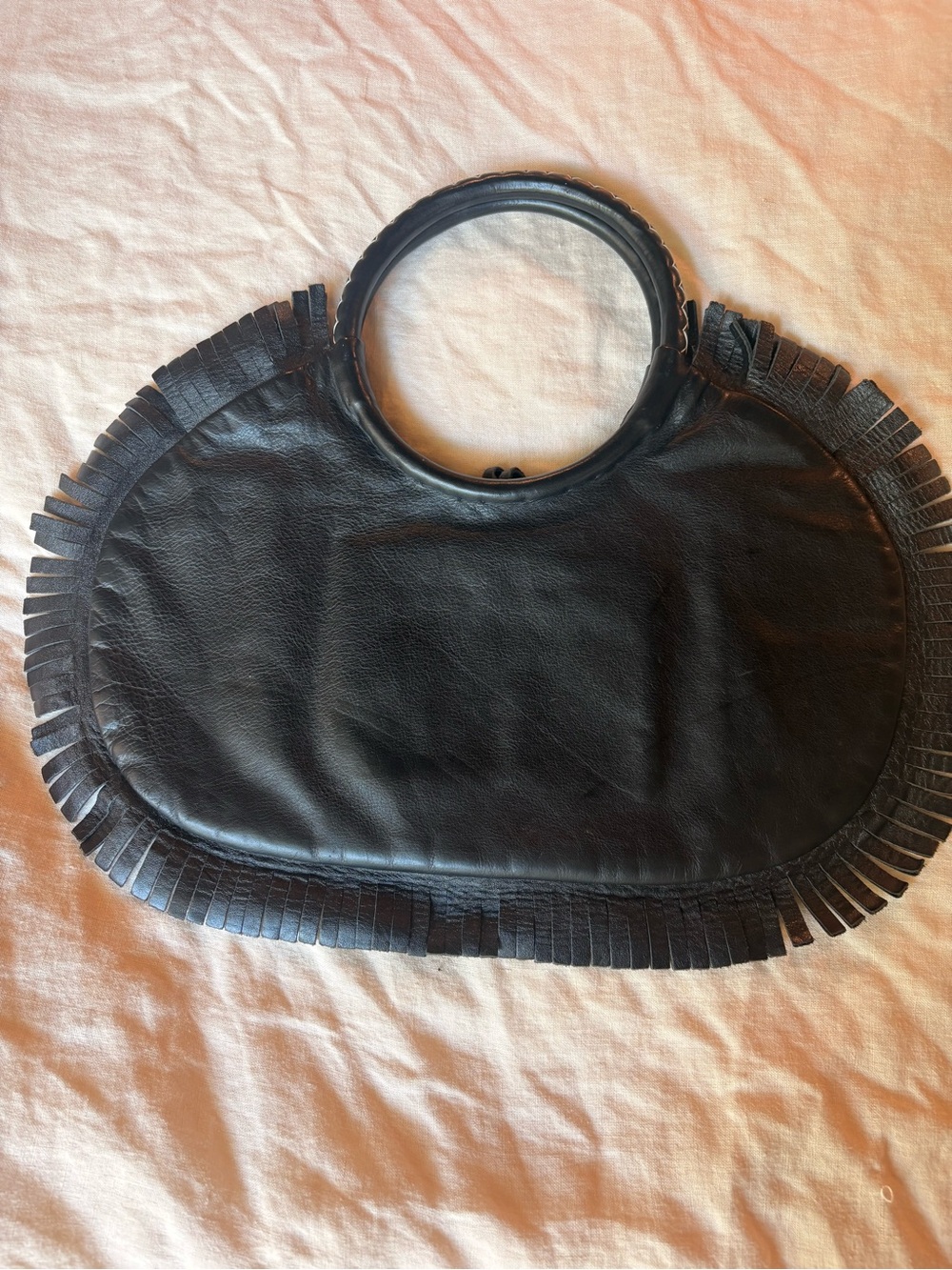 Jamin Puech Black Leather Fringe Boho Handbag Shoulder Bag Excellent Condition - Picture 2 of 7